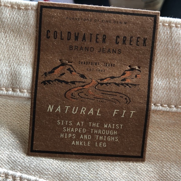 SUBTLE SPARKLE DENIM! COLDWATER CREEK ROSE GOLD METALLIC ANKLE JEANS - Picture 8 of 15